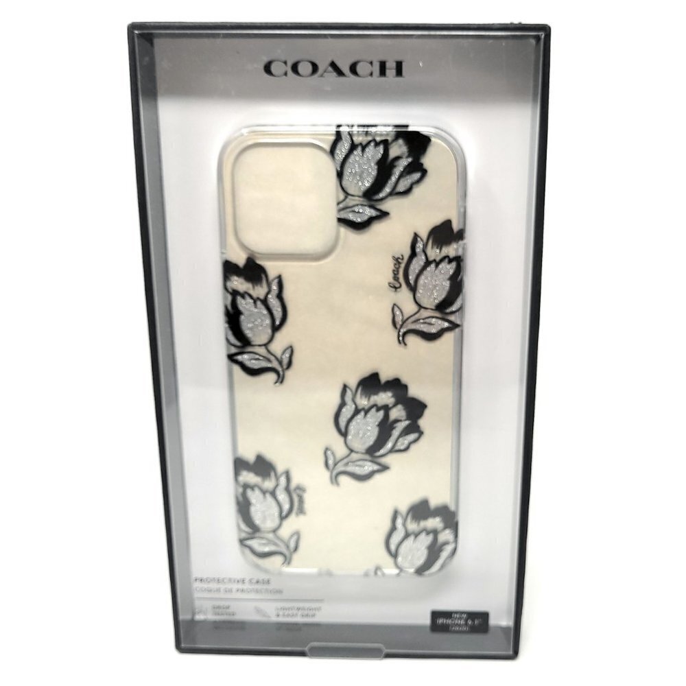 Coach Slim Clear Case for Apple iPhone 12 / iPhone 12 Pro (6.1") - Dessert Tulip